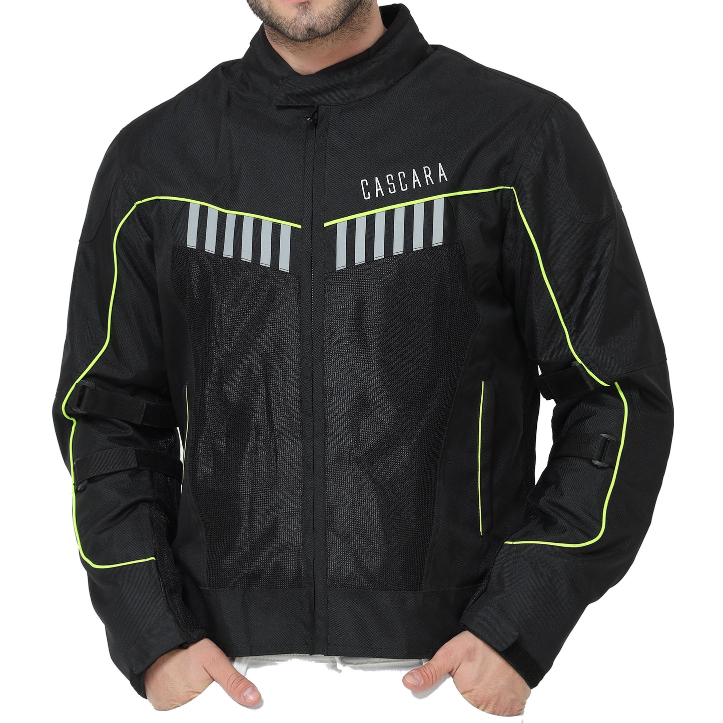 CASCARA THROTTLE BIKER JACKET (Neon Green)