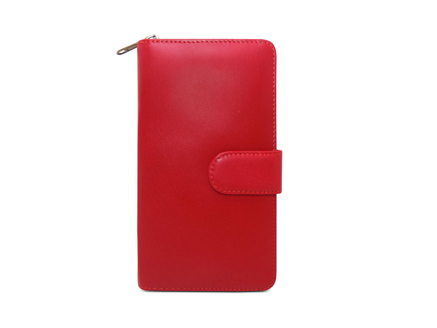 Go Red - Leather Clutch for Women