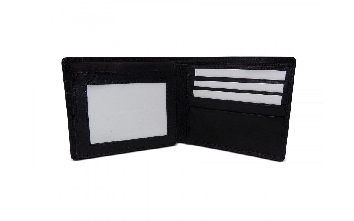 Natural Men's Bi-fold Leather Wallet