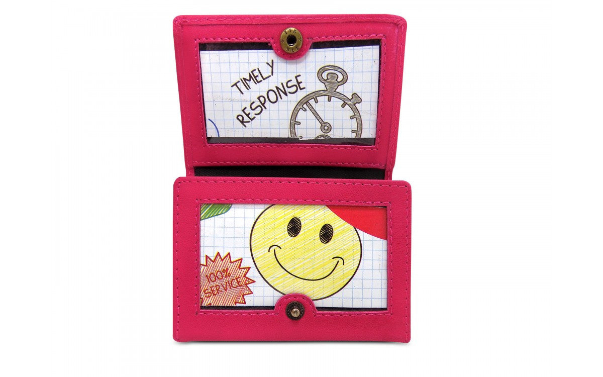 Compact Card Holder - Faux Leather