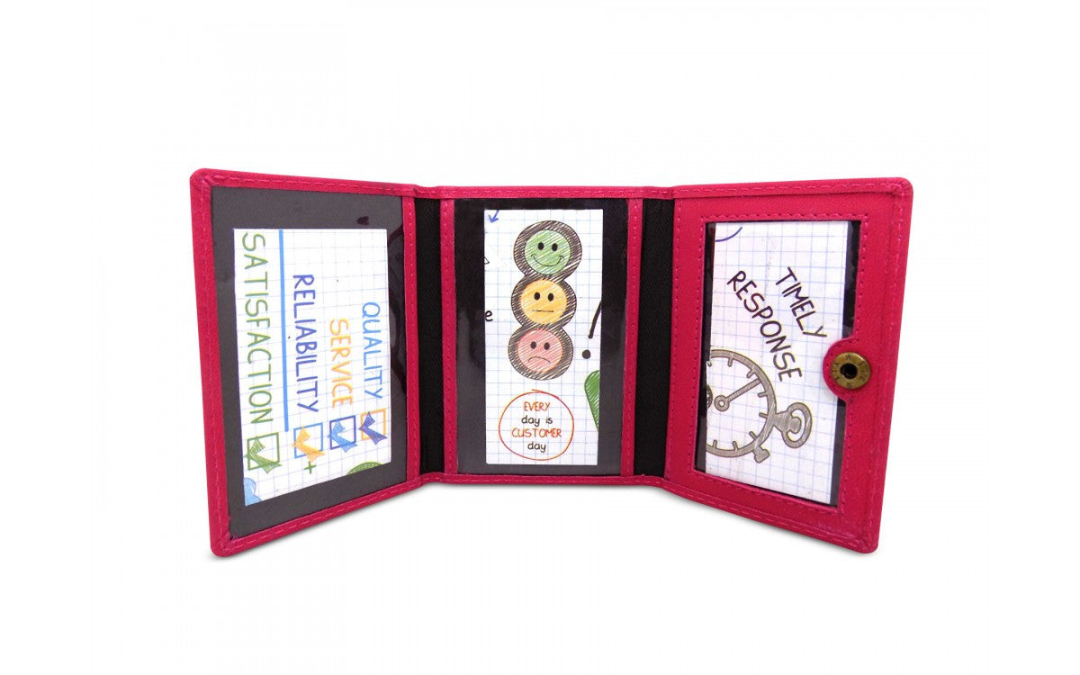 Compact Card Holder - Faux Leather
